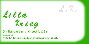 lilla krieg business card